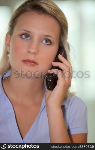 Beautiful woman talking on the phone