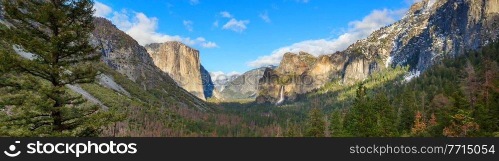 Beautiful Yosemite National Park landscapes, California