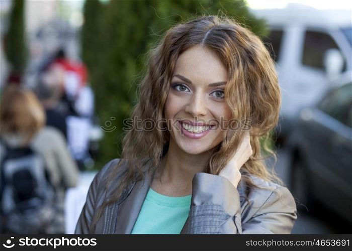 Beautiful young woman. Outdoor portrait