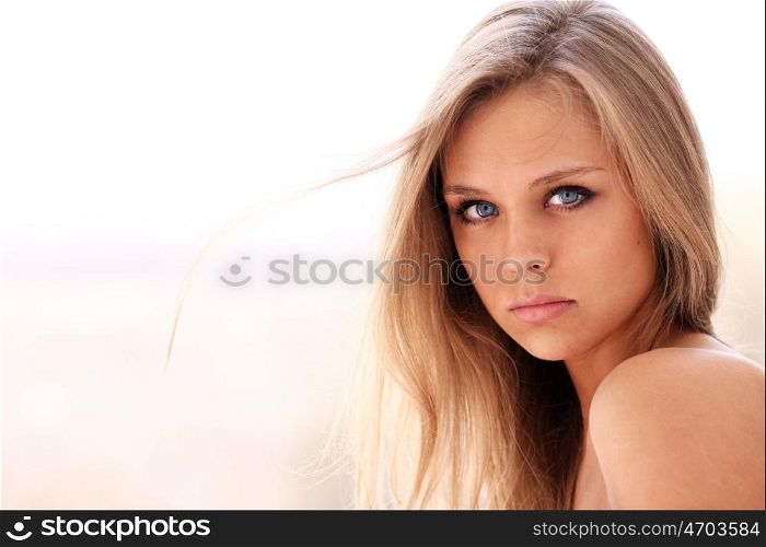 Beautiful young woman. Outdoor portrait