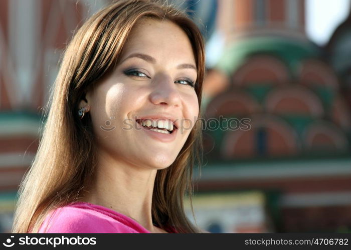 Beautiful young woman. Outdoor portrait