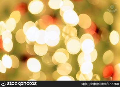 Beautifully blurred background of colorful lights with a bokeh effect