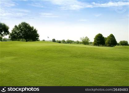 Beautigul Golf green grass sport field in Houston Texas