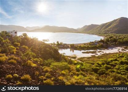Beautuful Baja California landscapes, Mexico. Travel background, concept