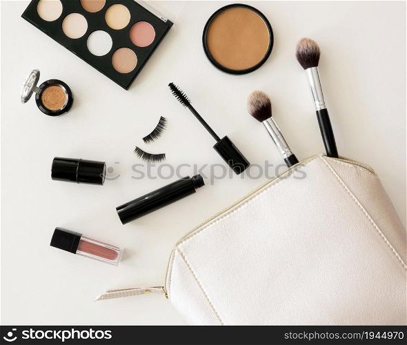beauty cosmetics pack bag. High resolution photo. beauty cosmetics pack bag. High quality photo