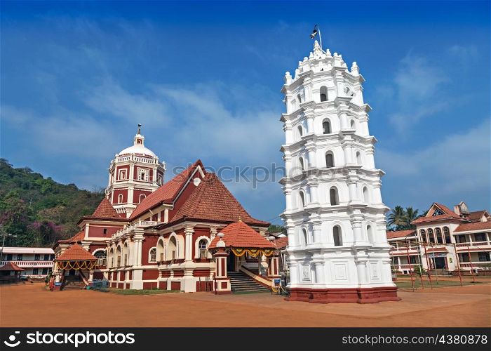 Beauty hindu temple in Ponda, Goa, India