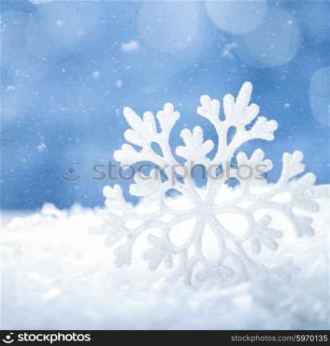 Beauty holidays backgrounds with snow flake and beauty bokeh