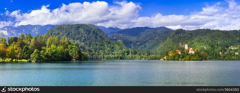 Beauty in nature - wonderful lake Bled in Slovenia