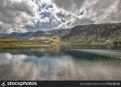 Beauty landscape of mountains and lakes in Rila mountain, Bulgaria