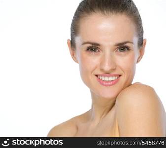 Beauty portrait of happy young woman