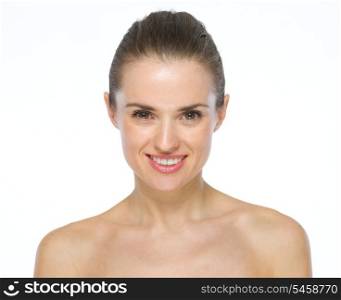 Beauty portrait of smiling young woman