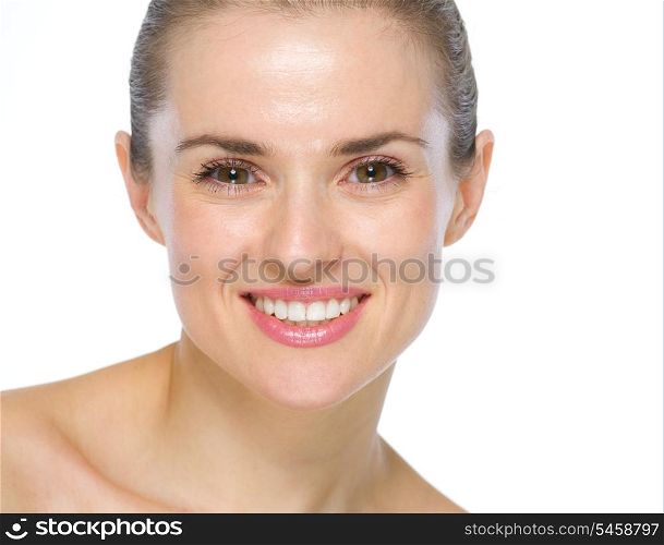 Beauty portrait of smiling young woman