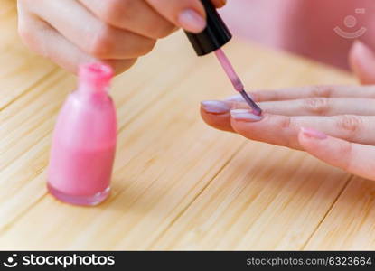 Beauty products nail care tools pedicure closeup