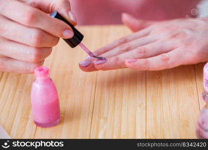 Beauty products nail care tools pedicure closeup