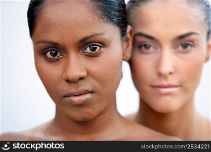 Beauty shot of two women