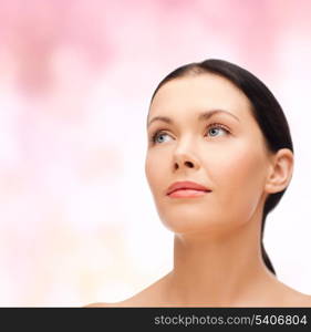 beauty, spa and health concept - relaxed young woman