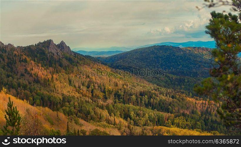 Beauty view in mountains of Altai. Beauty view in mountains of Altai. Kolyvan range - a mountain range in the north-west of the Altai Mountains, in the Altai Territory of Russia