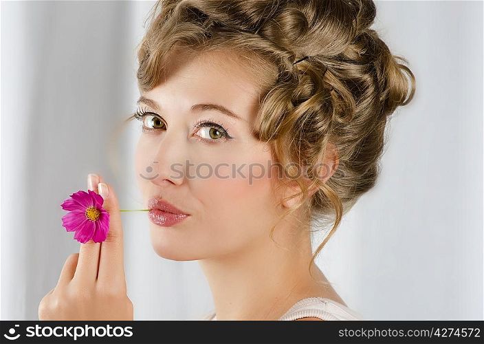 beauty woman closeup portrait