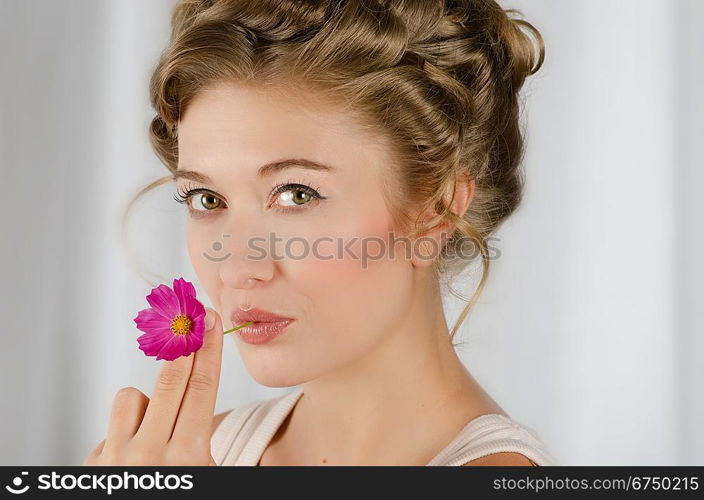 beauty woman closeup portrait