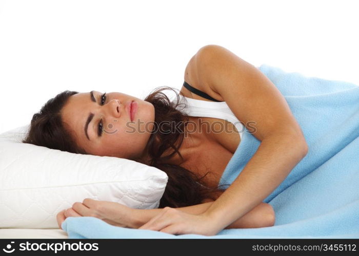 beauty woman sleep on the pillow