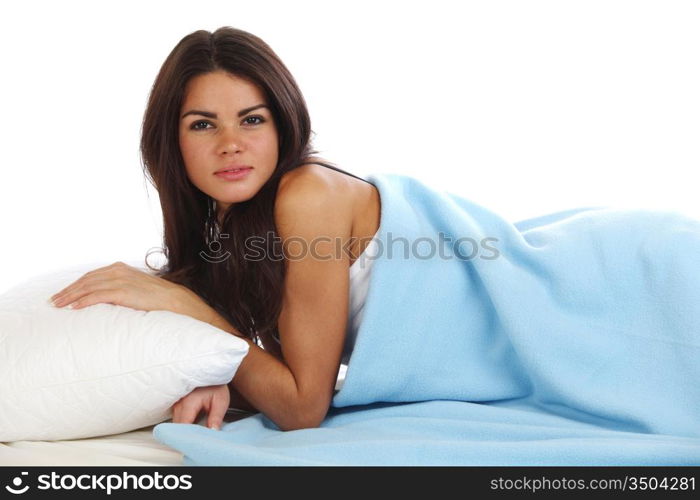 beauty woman sleep on the pillow