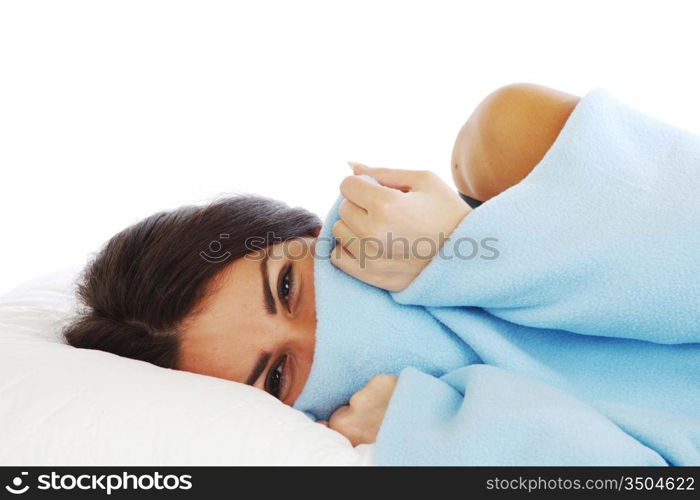 beauty woman sleep on the pillow