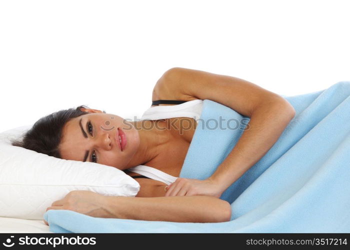 beauty woman sleep on the pillow