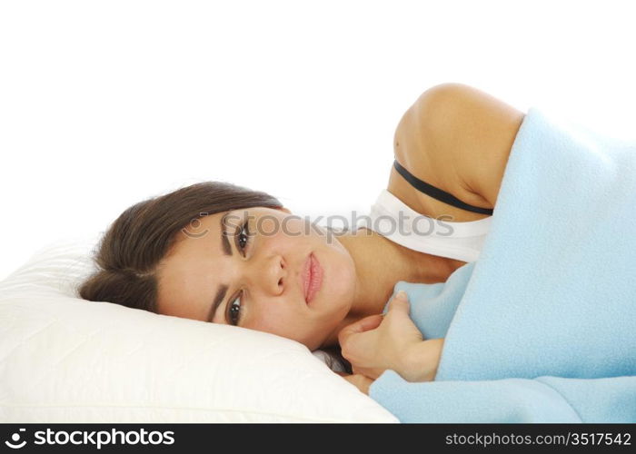 beauty woman sleep on the pillow