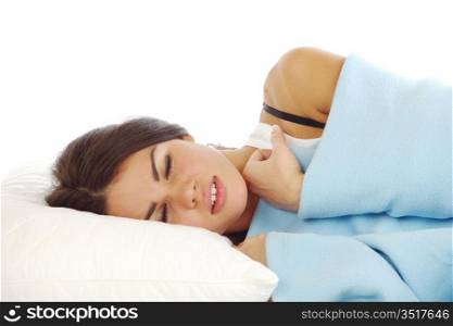 beauty woman sleep on the pillow