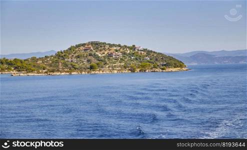 Beautyful island in aegean sea