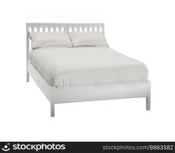 bed isolated on white background. bed isolated on white