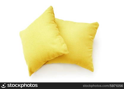 Bed pillow isolated on the white background