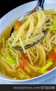 beef broth with noodles