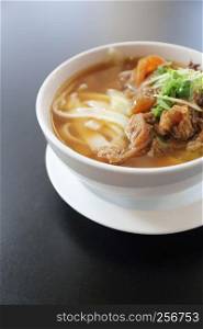 beef noodles with soup