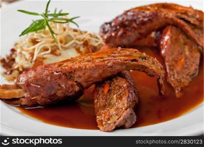beef roulade. Traditional German Beef Rouladen Stuffed with Vegetable