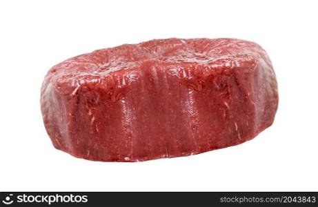 beef steak isolated on white background