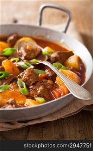 beef stew with potato and carrot