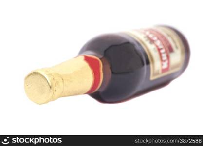 beer bottle isolated on white background