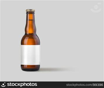 Beer Bottle Mock-Up for your design with clipping path