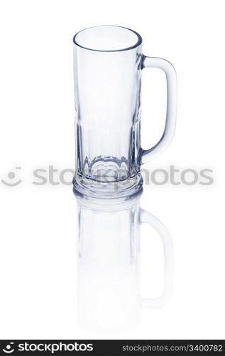 beer glass isolated on a white