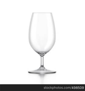 Beer glass isolated on white background. Beer glass
