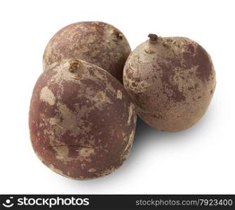 beet roots isolated on a white background