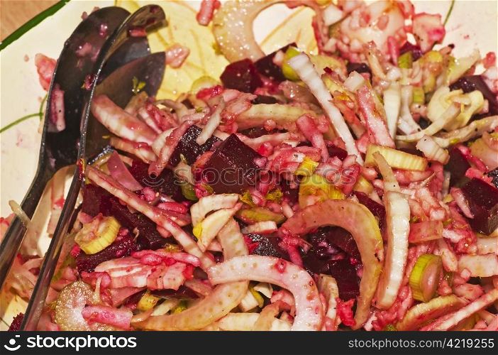Beetroot and fennel salad