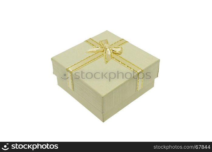 Beige or cream gift box for Christmas, Thanksgiving, Birthday, Holiday, New year and other important festival.