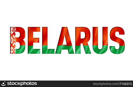 belarus flag text font. nation symbol background. belarus flag text font