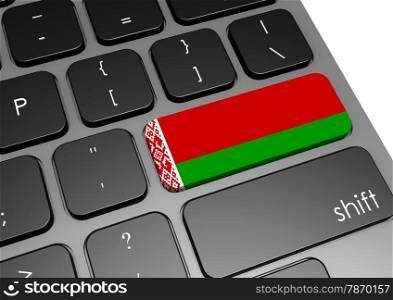 Belarus keyboard image with hi-res rendered artwork that could be used for any graphic design.. Belarus
