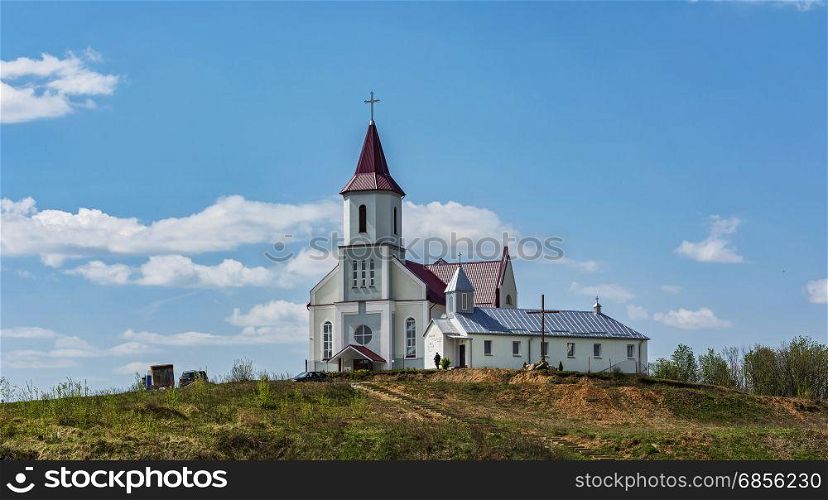 Belarus, Minsk - 06.05.2017: Chapel of the Mother of God of Budslau