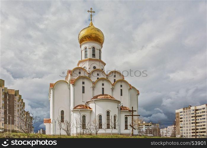 Belarus, Minsk - 08.04.2017: The Church of St. Michael the Archangel