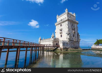 Belem Tower is a fortified tower located in the civil parish of Santa Maria de Belem in Lisbon, Portugal