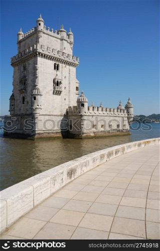 Belem Tower, one the most famous landmark in the city of Lisbon (Portugal)